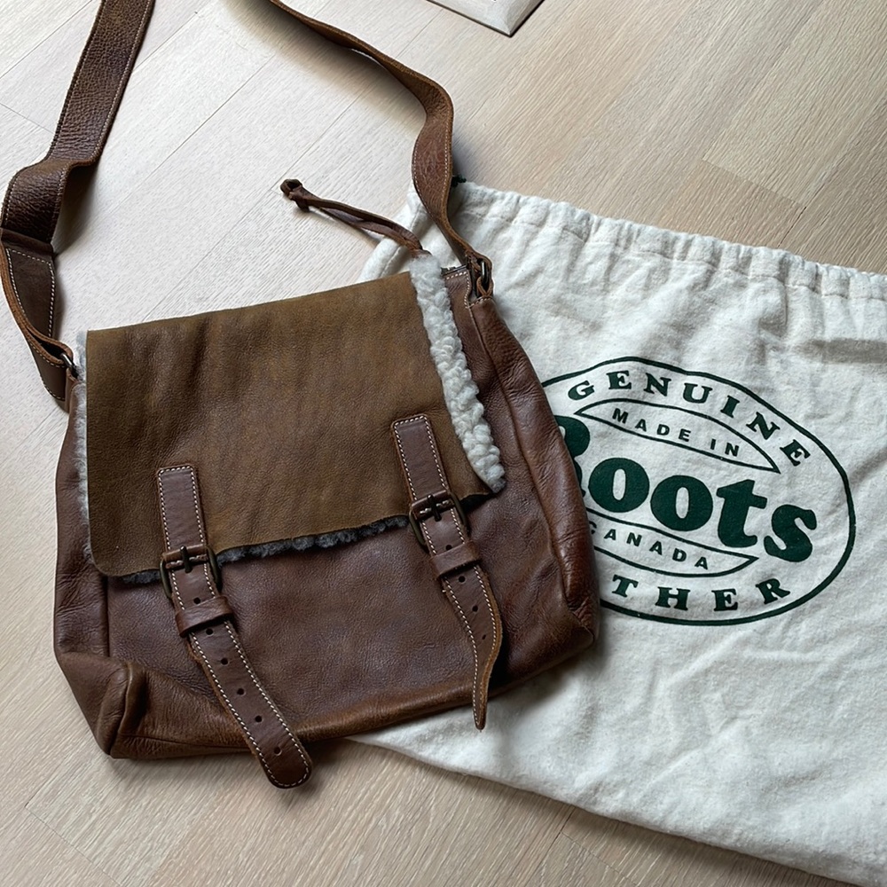 Roots | shearling crossbody bag